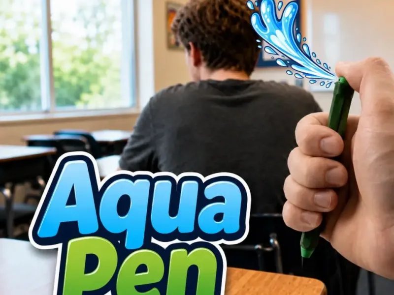 Pluma que dispara agua
