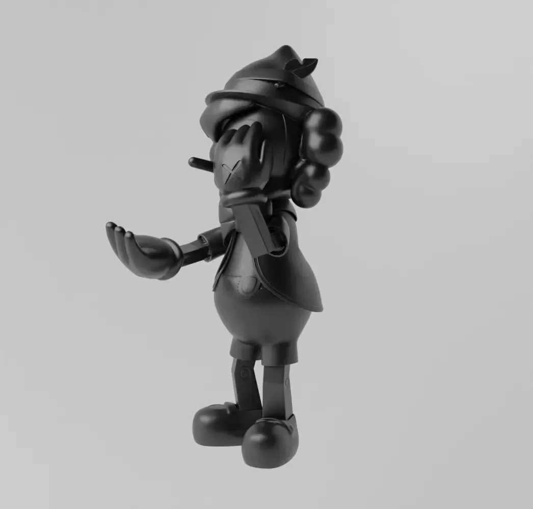 Kaws Pinocchio Art Toy Fan Art