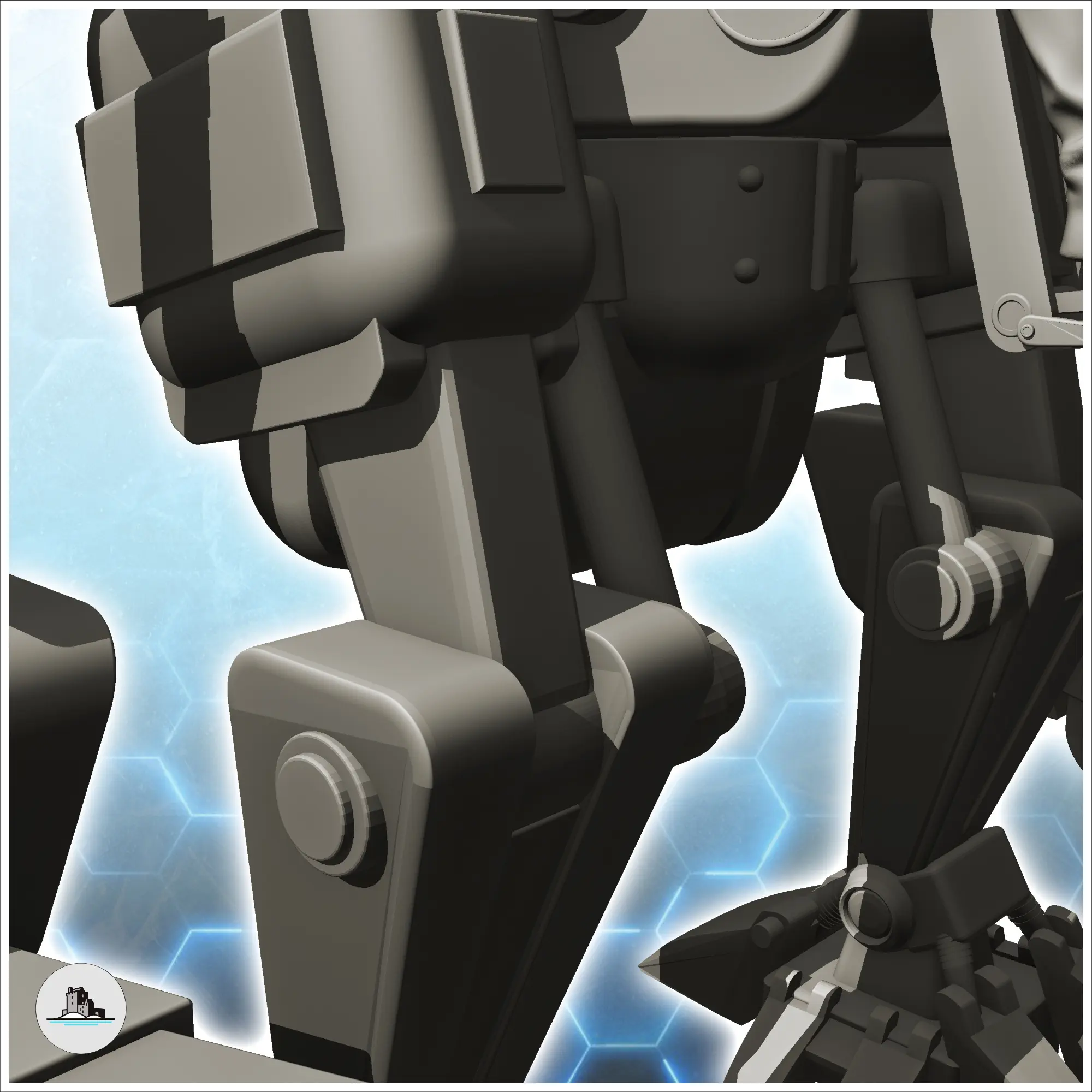 Isarus combat robot (1) - miniatures warhammer mini RPG scen
