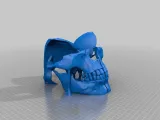 full faced skull mask no supports needed -0