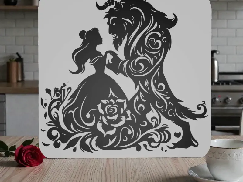 Wall art belle et le bête