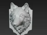 Wolf Head Wall Trophy-2