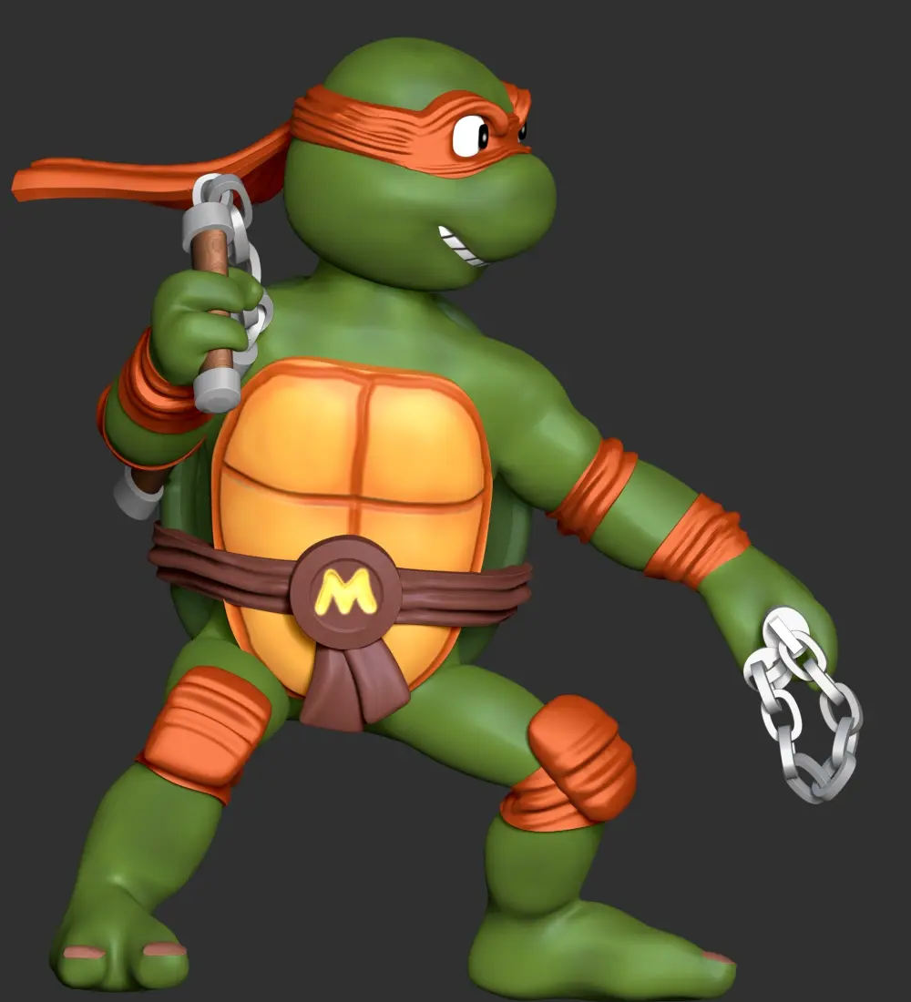Michelangelo - Las Tortugas Ninja Mutantes