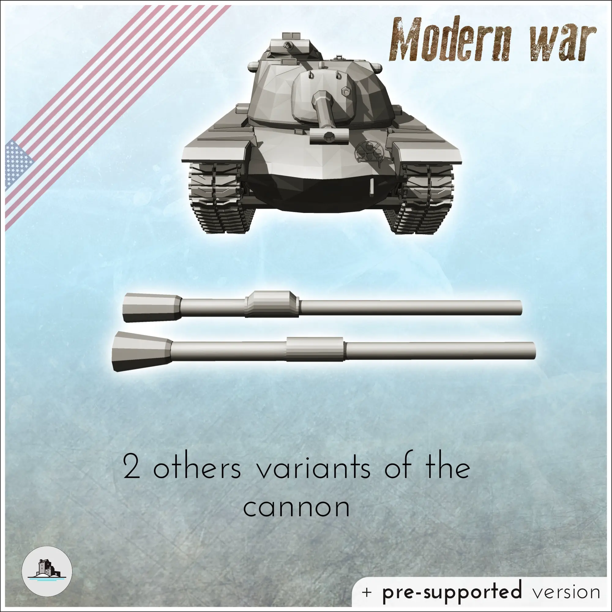 M48 Patton heavy tank - miniatures warhammer tabletop scener | 3D ...