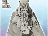 Huge space warship carcass (front part) (3) - miniatures war-1
