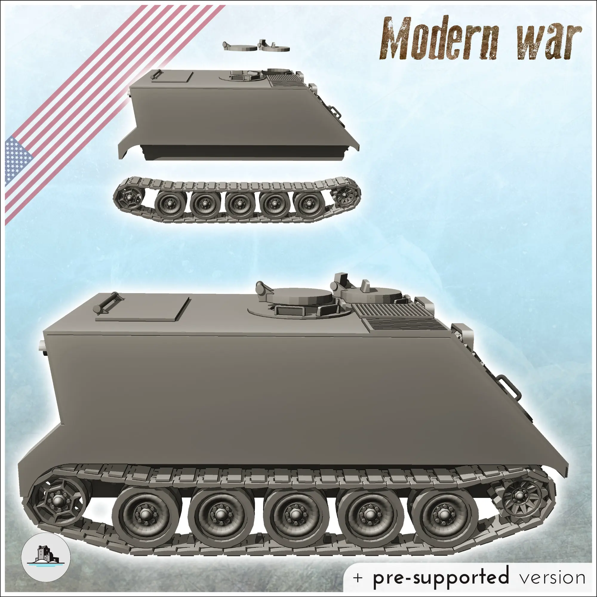 M113 gepanzerte personnal carrier APC - miniaturen warhammer ta