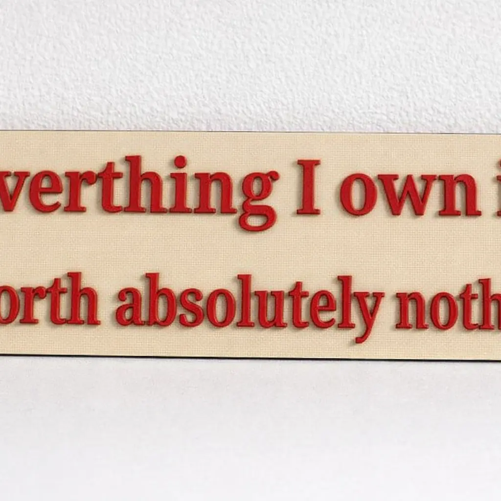 A sign for people who collect pointless things