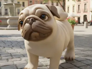 Dog Pug - Can