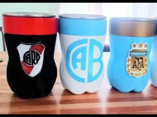 vaso recortado futbol