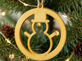christmas snowman ornament