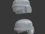 Helmet Without Glasses and Helmet With Glasses  3D Printable-0