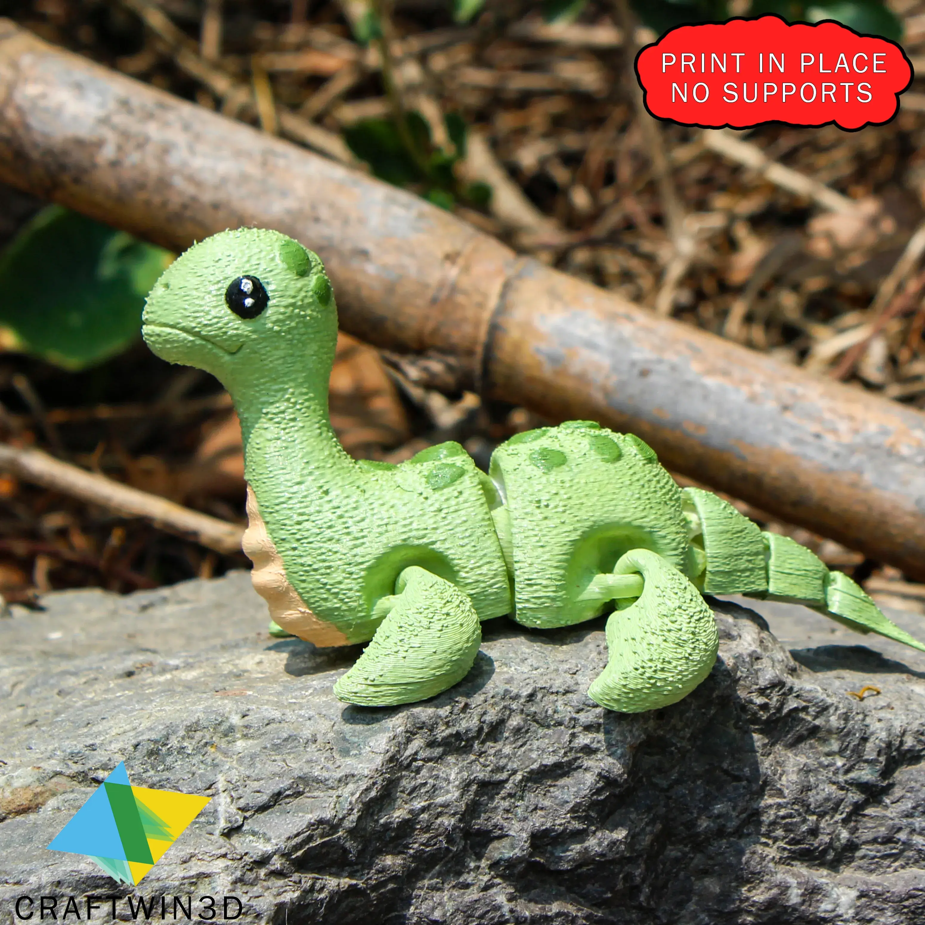 Adorable Nessie 3D Model - No Supports Required!