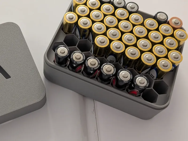 AA battery box, 52 pcs