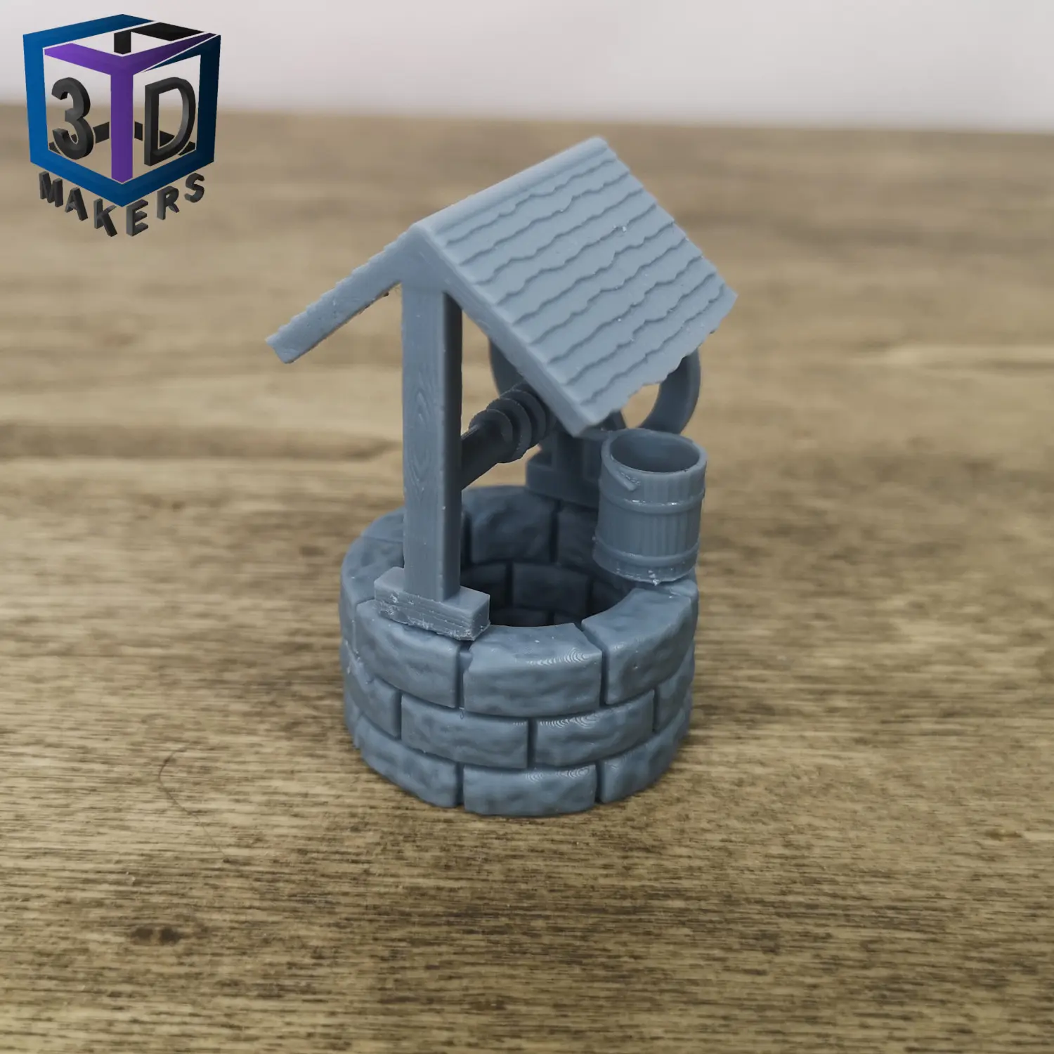 Water well with roof for board game and RPG