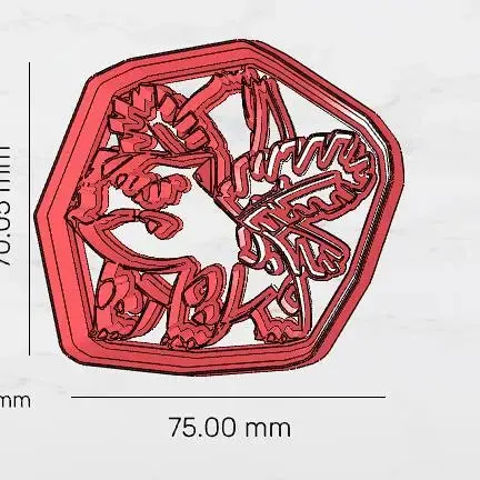 Ivysaur cookie cutter hull