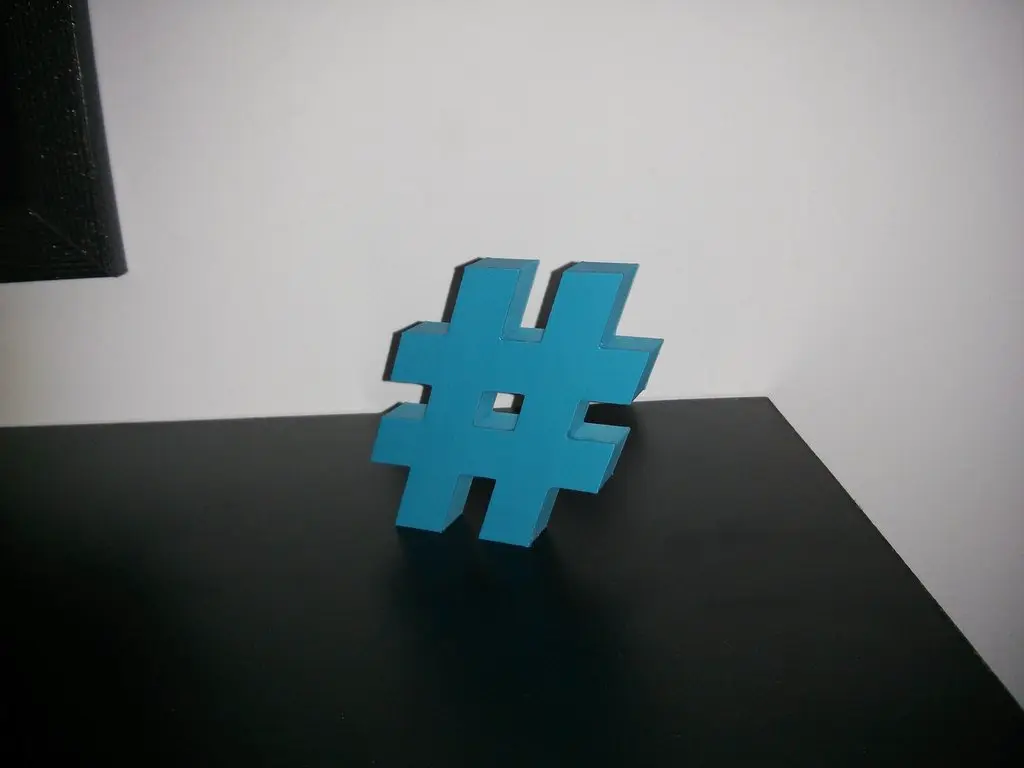 Hashtag sign