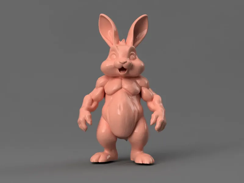 Bodybuilder Easter Bunny