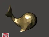Low-Poly 3D Model - whale 低面數-鯨魚-0