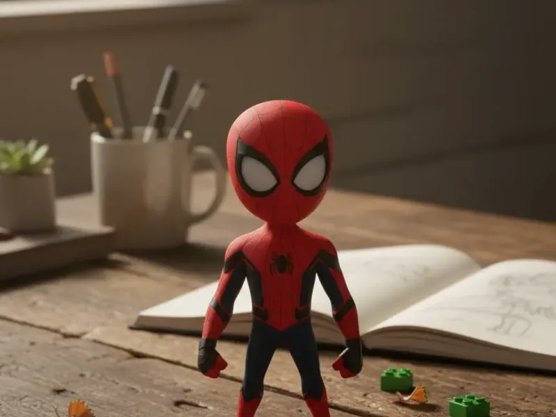 Chibi Spider-Man figurine