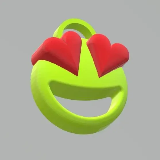 Heart Eyes Emoji Keychain