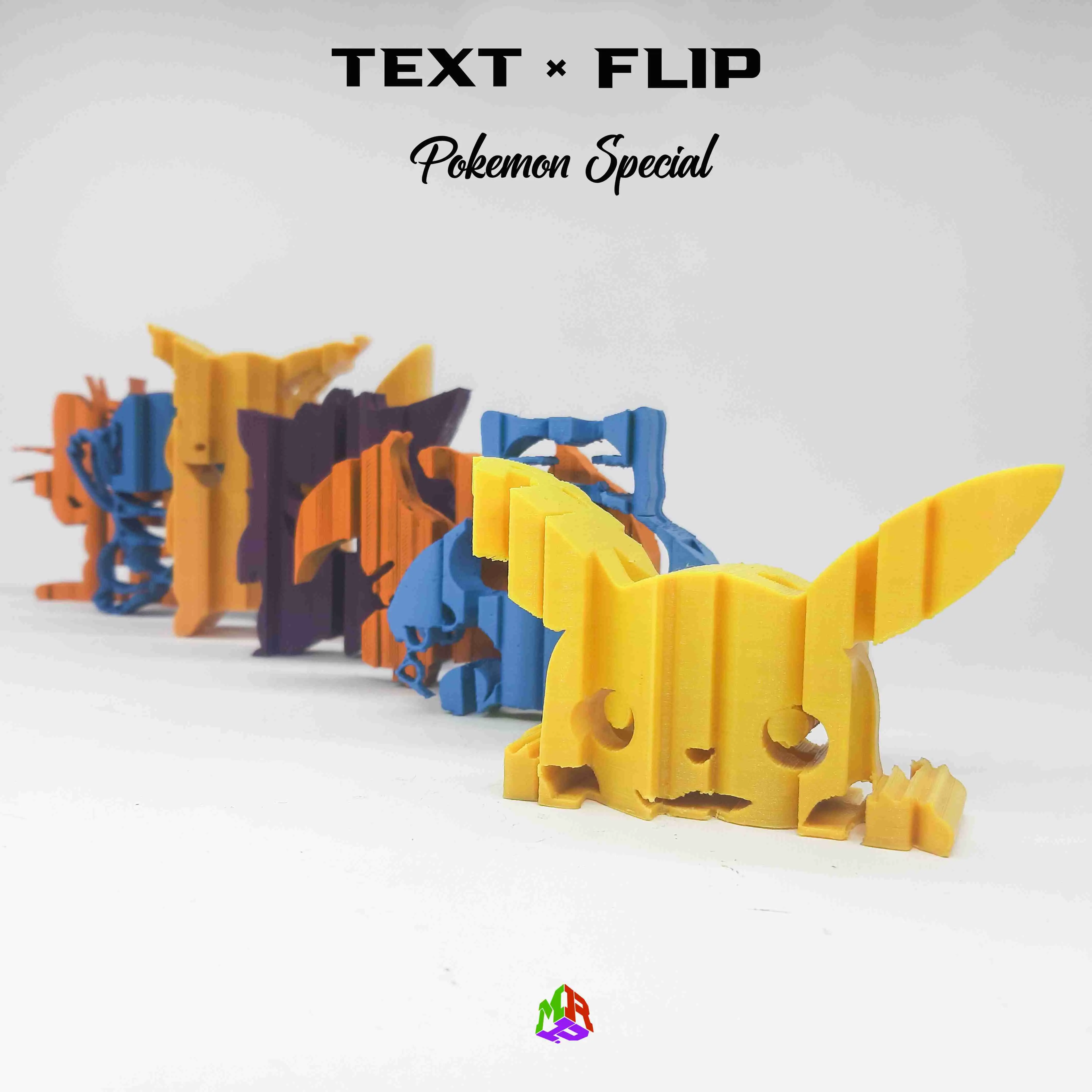 Text Flip - Squirtle