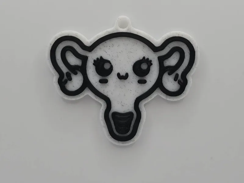 Cute Uterus Keychain