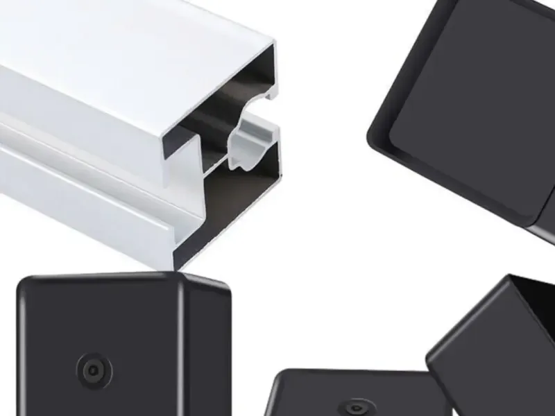 Capuchon pour rail PV (solaire) 40x40mm