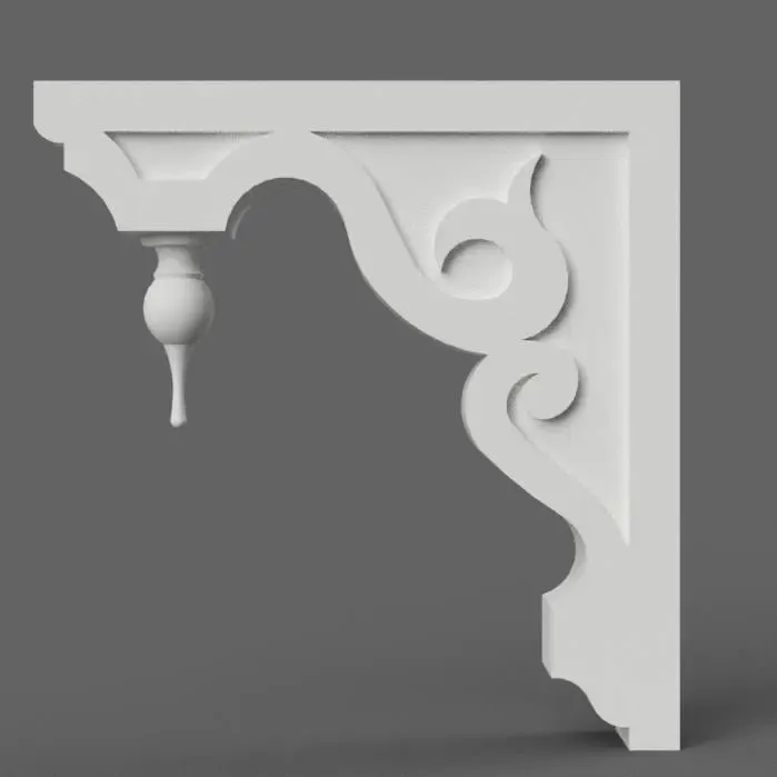 corner bracket 3d print decor decoration decorative