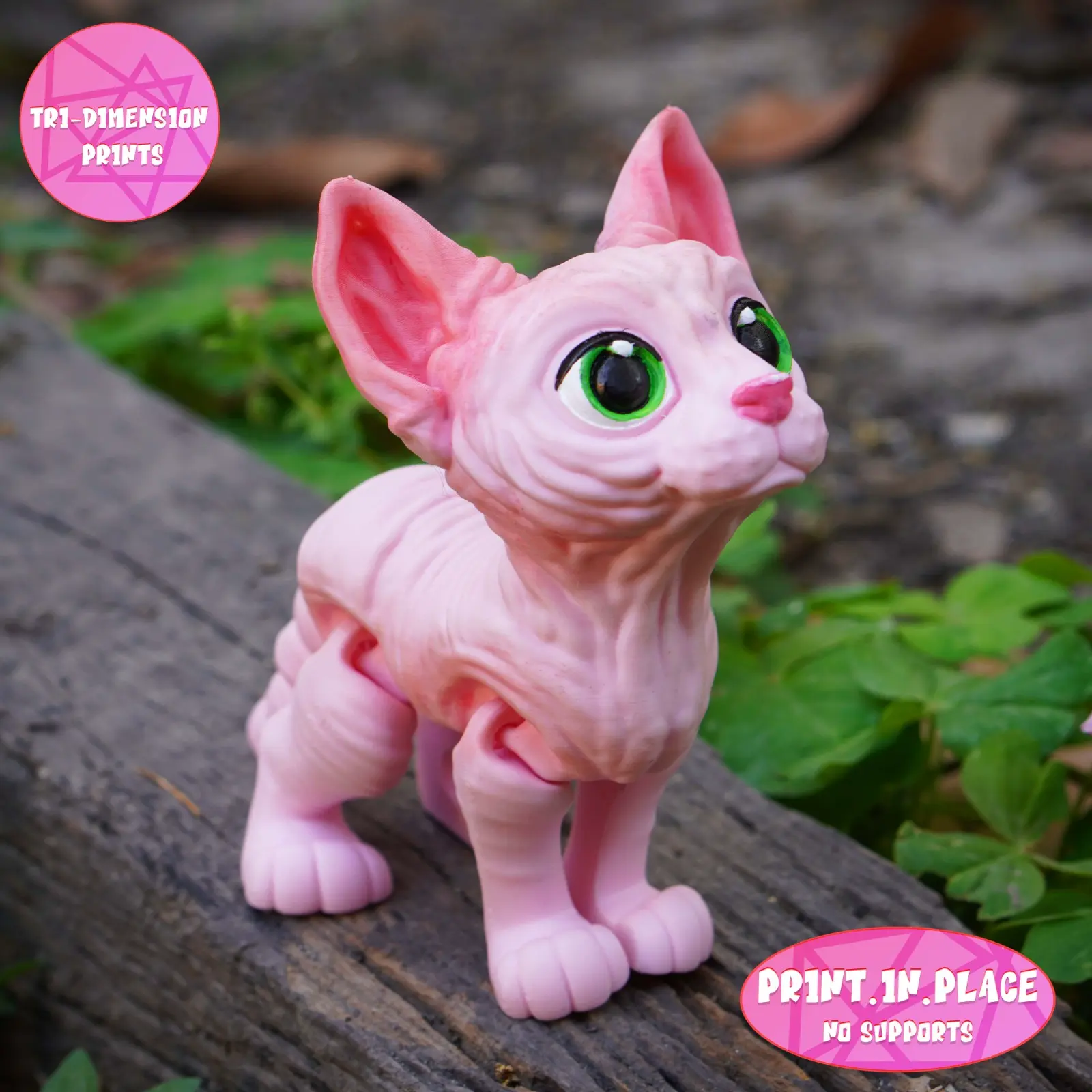 PRINT IN PLACE CUTE SPHYNX CAT
