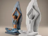 Yoga Lover Lady STL – 3D Model for Peaceful Decor-3