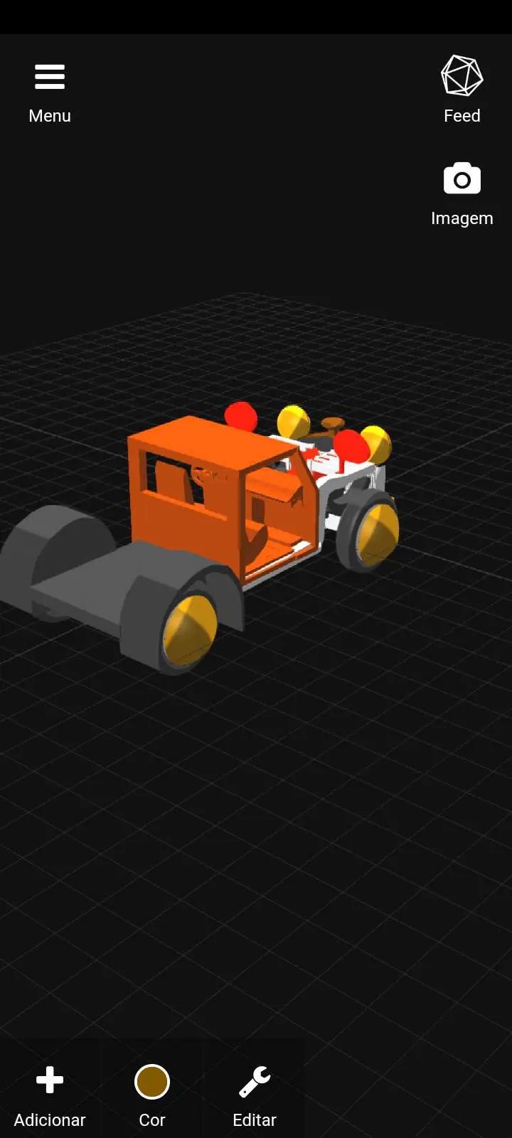Hot hod with motor V8