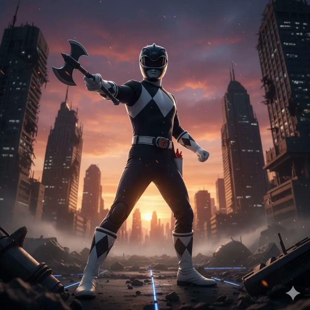 3D Printer Files | 3MF File | POWER RANGER NEGRO (SET 4) | Creality Cloud