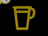 Simple Coffee Cup Symbol - 2D Art-0