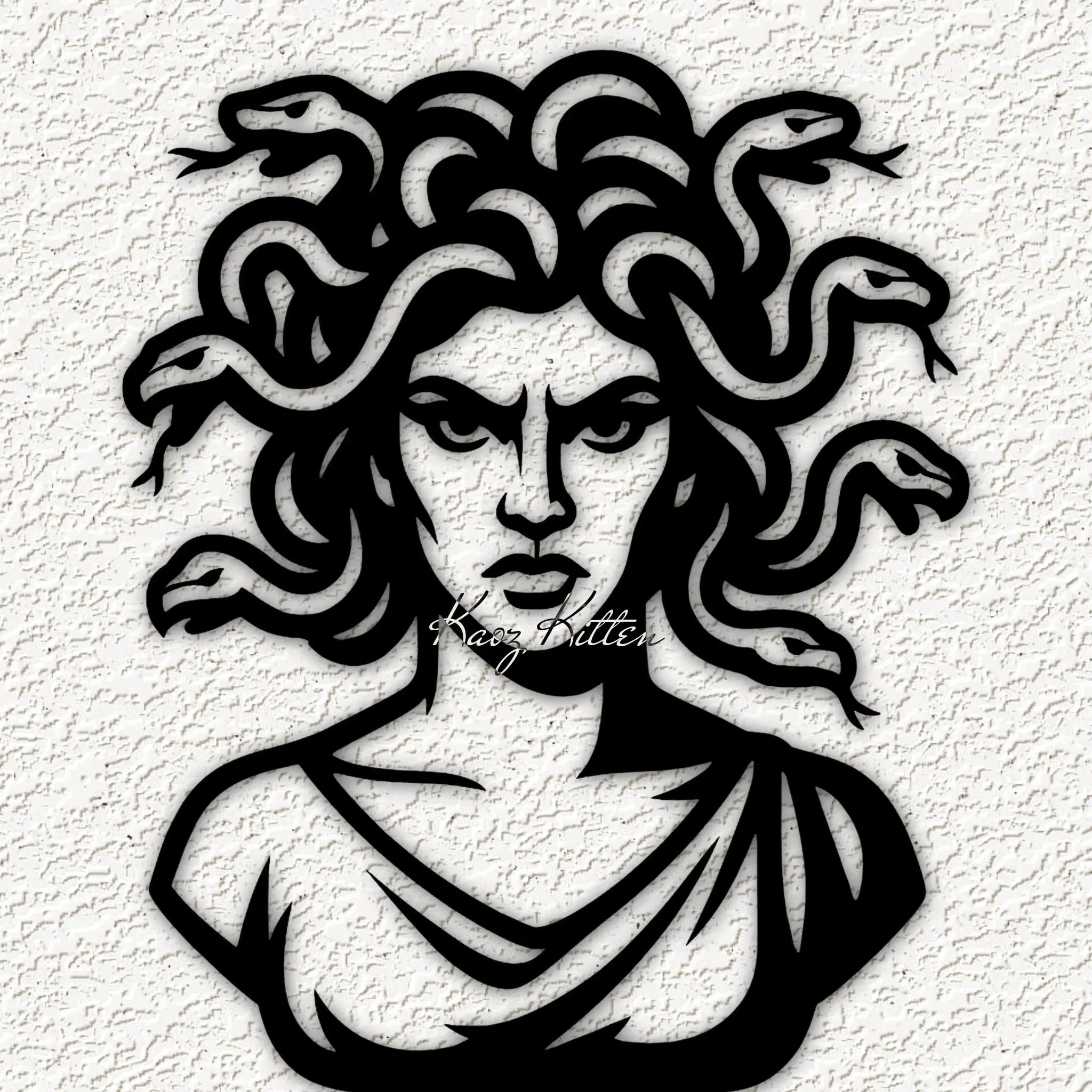 medusa mythical snake goddess wall art home decor