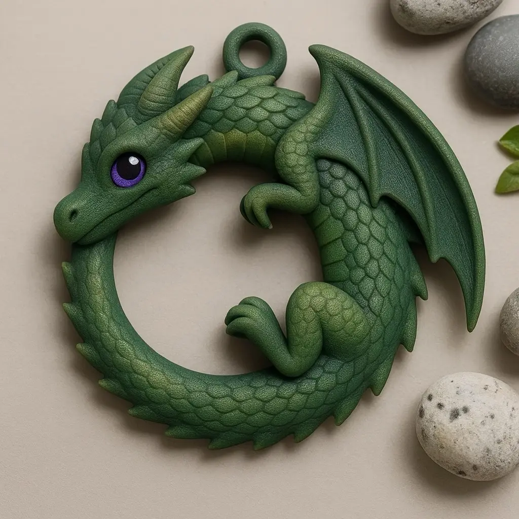 Cute Dragon Keychain