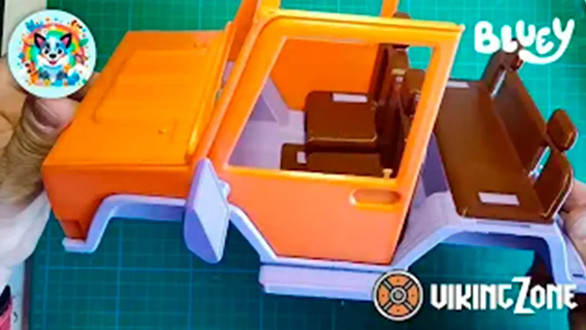 Aventura familiar con el coche de Bluey: modelo impreso en 3D e incluye
