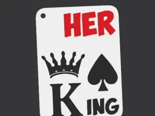 Her King Keychain