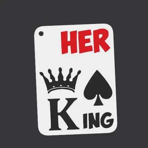 Her King Keychain