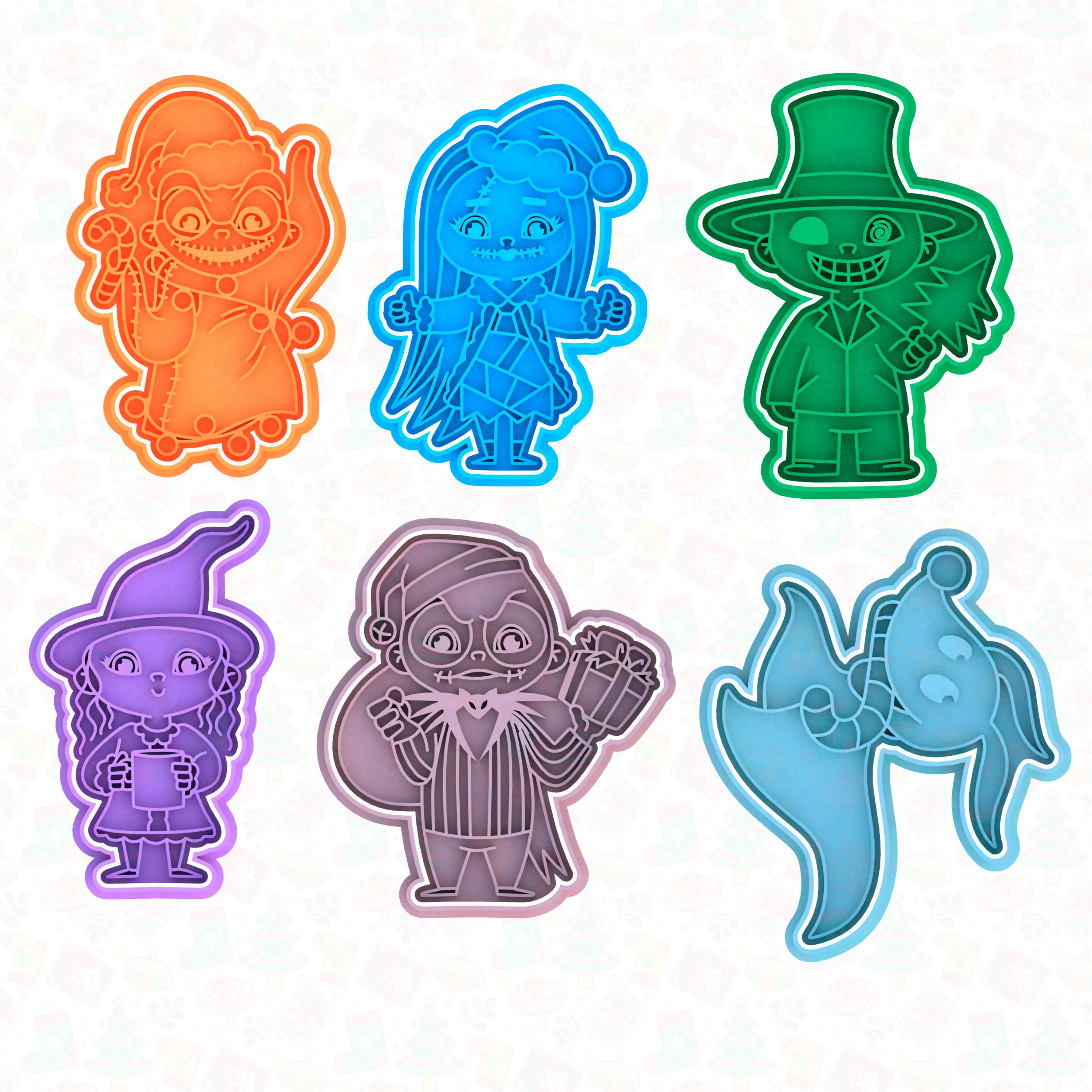 The Nightmare Before Christmas cookie cutter set of 6