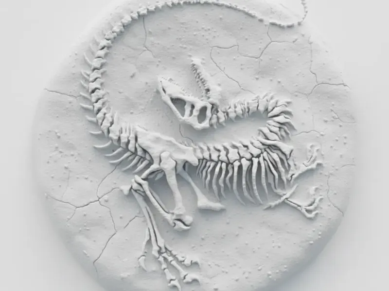 Raptor fossil.
