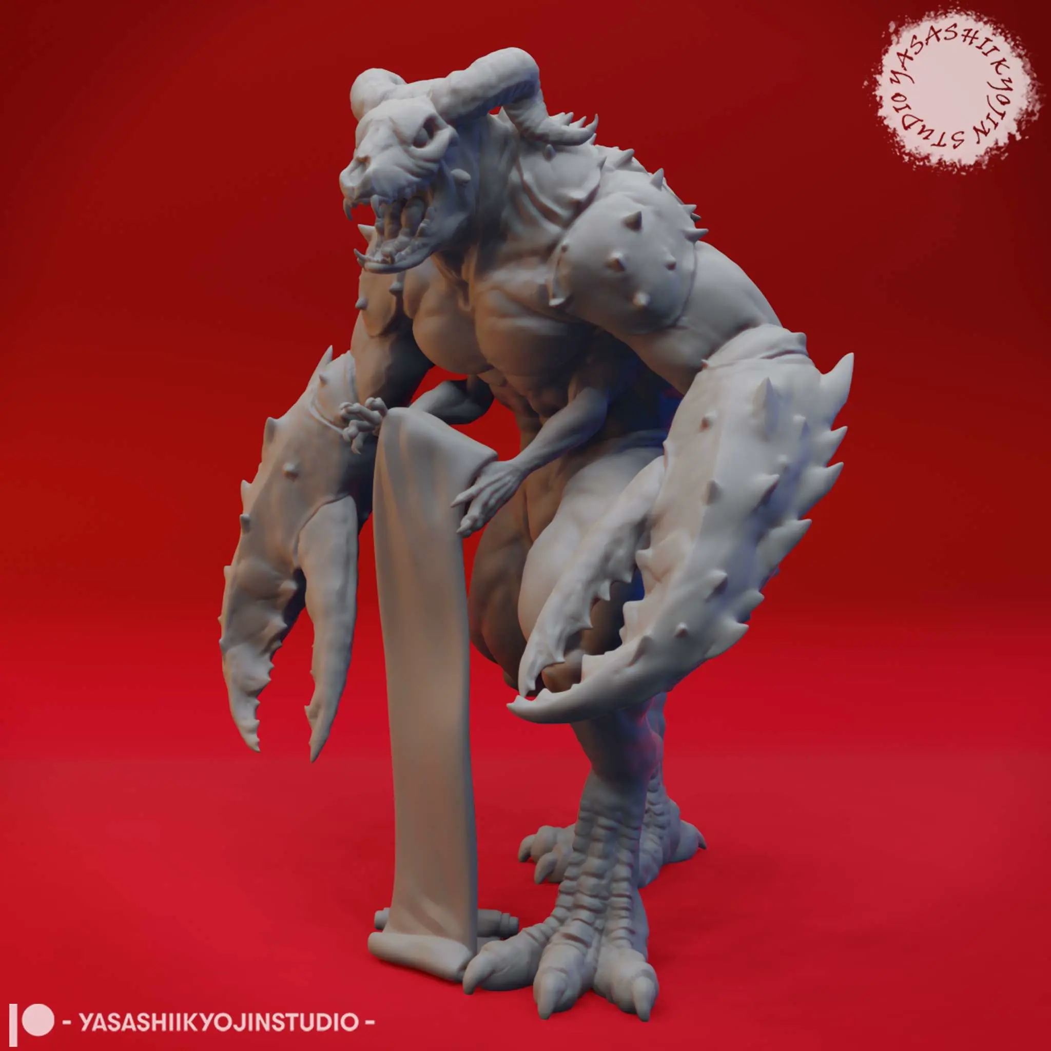 Glabrezu - Miniature de table (STL pré-supporté)