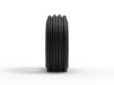 Tractor front tire 2 deflated Scale 1:25-4