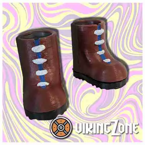 Botas de lenhador para os dedos.