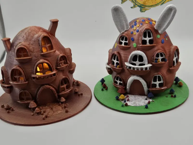 Easter Egg Bunny Burrow light