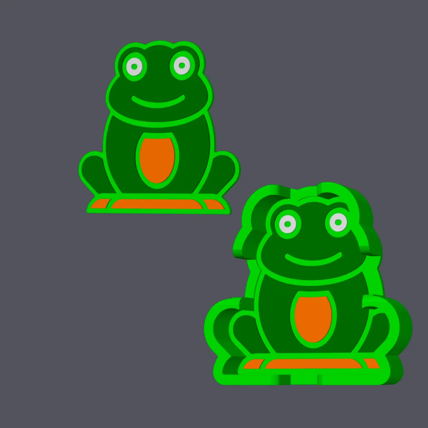 Frog - Shaped Coasters with holder