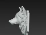 Wolf Head Wall Trophy-1