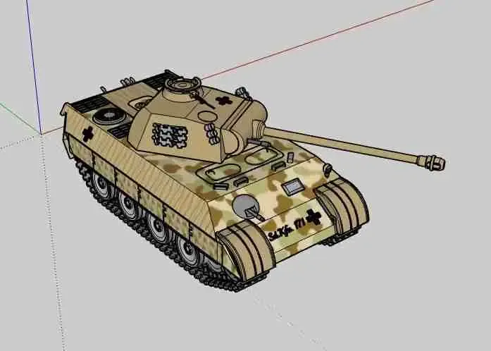 German Tank, Panzerkampfwagen V «Panther» Sd.Kfz. 171