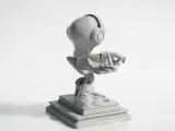 Alien DJ Figurine Fantasy Sci-Fi 3D Printable-1
