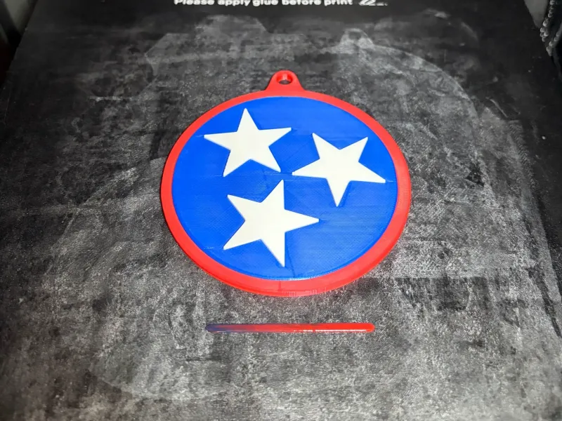 Tennessee Tristar Logo Christmas Ornament