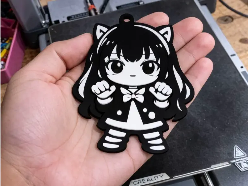keychain chica neko
